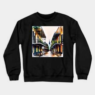 Memories of New Orleans - Bourbon Street Crewneck Sweatshirt